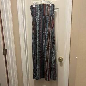 Striped Multicolor Maxi Skirt